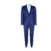Made in Italia Single Breasted Suits Blue, Herr