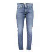 Calvin Klein Blå Slim Taper Jeans med Tvättad Effekt Blue, Herr