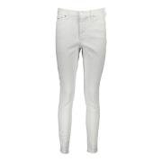 Tommy Hilfiger Slim-fit Trousers White, Dam