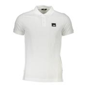 Cavalli Class Vit Bomull Polo Skjorta med Logo White, Herr
