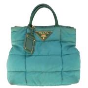 Prada Vintage Pre-owned Tyg handvskor Blue, Dam