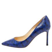 Jimmy Choo Pre-owned Pre-owned Tyg klackskor Blue, Dam