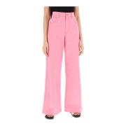 Marni Wide Trousers Pink, Dam