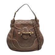 Gucci Vintage Pre-owned Laeder handvskor Brown, Dam