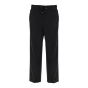 Oamc Straight Trousers Black, Herr