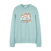 Maison Kitsuné Räv Surftröja Blue, Herr