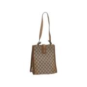 Gucci Vintage Pre-owned Canvas gucci-vskor Beige, Dam