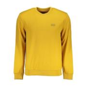 Guess Round-neck Knitwear Yellow, Herr