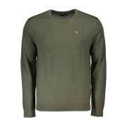 Napapijri Round-neck Knitwear Green, Herr