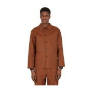 Meta Campania Collective Klassisk Bomull Workwear Jacka Brown, Herr