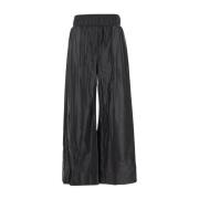 Ombra Milano Wide Trousers Black, Dam