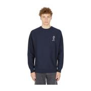 Dtf.nyc Paisley Logo Sweatshirt Blue, Herr