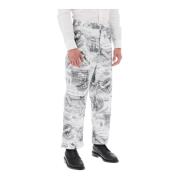 Thom Browne Wide Trousers Multicolor, Herr