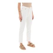 Agolde Slim-fit Jeans White, Dam
