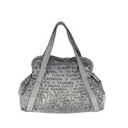 Chanel Vintage Pre-owned Nylon chanel-vskor Gray, Dam