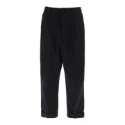 Ami Paris Cropped Trousers Black, Herr