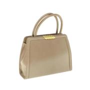 Balenciaga Vintage Pre-owned Laeder handvskor Beige, Dam