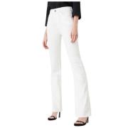 Emporio Armani Flared Jeans White, Dam