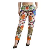 Dolce & Gabbana Slim-fit Trousers Multicolor, Dam