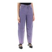 Ganni Loose-fit Jeans Purple, Dam
