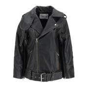 By Malene Birger Leather Jackets Black, Dam