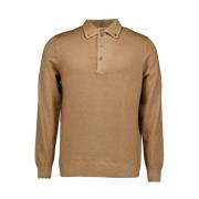 Gran Sasso Polo Shirts Brown, Herr