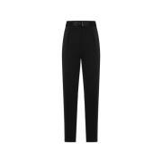 Max Mara Studio Slim-fit Trousers Black, Dam