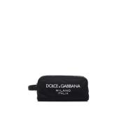 Dolce & Gabbana Svarta väskor med topp dragkedja Black, Herr