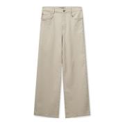 MOS Mosh Wide Trousers Beige, Dam