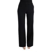 Ermanno Scervino Straight Trousers Black, Dam