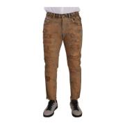 Dolce & Gabbana Slim-fit Jeans Brown, Herr