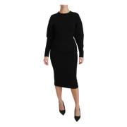 Dolce & Gabbana Midi Dresses Black, Dam