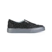 Chiara Ferragni Collection Svart Slip On Lips Stiliga Skor Black, Dam