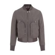 Rick Owens Bauhaus Flight Bomber Jacka Gray, Herr