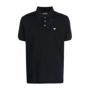 Emporio Armani Polo Shirts Blue, Herr