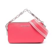 Michael Kors Dubbel Dragkedja Kamera Crossbody Väska Pink, Dam