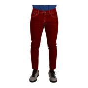 Dolce & Gabbana Slim-fit Jeans Red, Herr