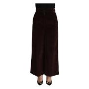 Dolce & Gabbana Wide Trousers Brown, Dam