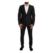 Dolce & Gabbana Single Breasted Suits Black, Herr