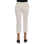 Dolce & Gabbana Cropped Trousers White, Dam