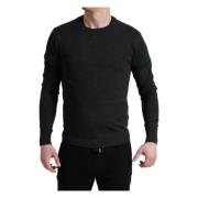 Dolce & Gabbana Round-neck Knitwear Gray, Herr