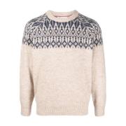 Brunello Cucinelli Round-neck Knitwear Beige, Herr