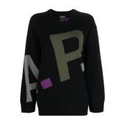 A.p.c. Round-neck Knitwear Black, Dam