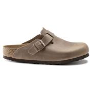 Birkenstock Klassiska Oljade Läder Träskor Brown, Herr