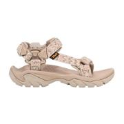 Teva Flat Sandals Beige, Dam