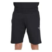 Puma Svarta Essentials Elastisk Midja Shorts Black, Herr