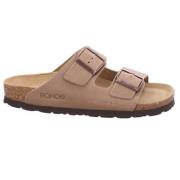 Rohde Flat Sandals Beige, Dam