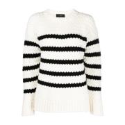 Alanui Round-neck Knitwear White, Dam