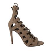 Aquazzura Pre-owned Pre-owned Laeder klackskor Beige, Dam