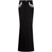 Rotate Birger Christensen Svart Maxi Kjol Black, Dam